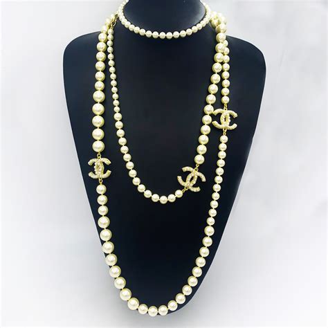 chanel pearl necklace price 2013|cost of Chanel pearl necklace.